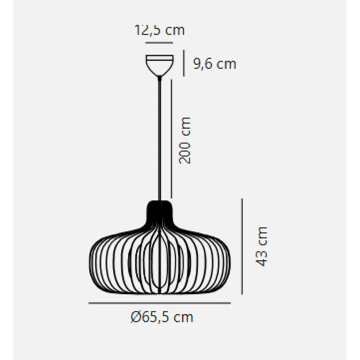 Nordlux Hazo 65 Visilica Prirodna